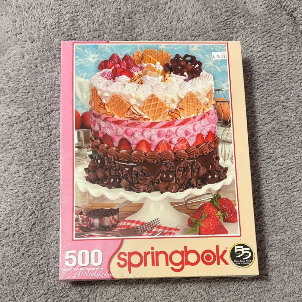 Springbok Strawberry Chocolate Cake Puzzle - 500 Pieces